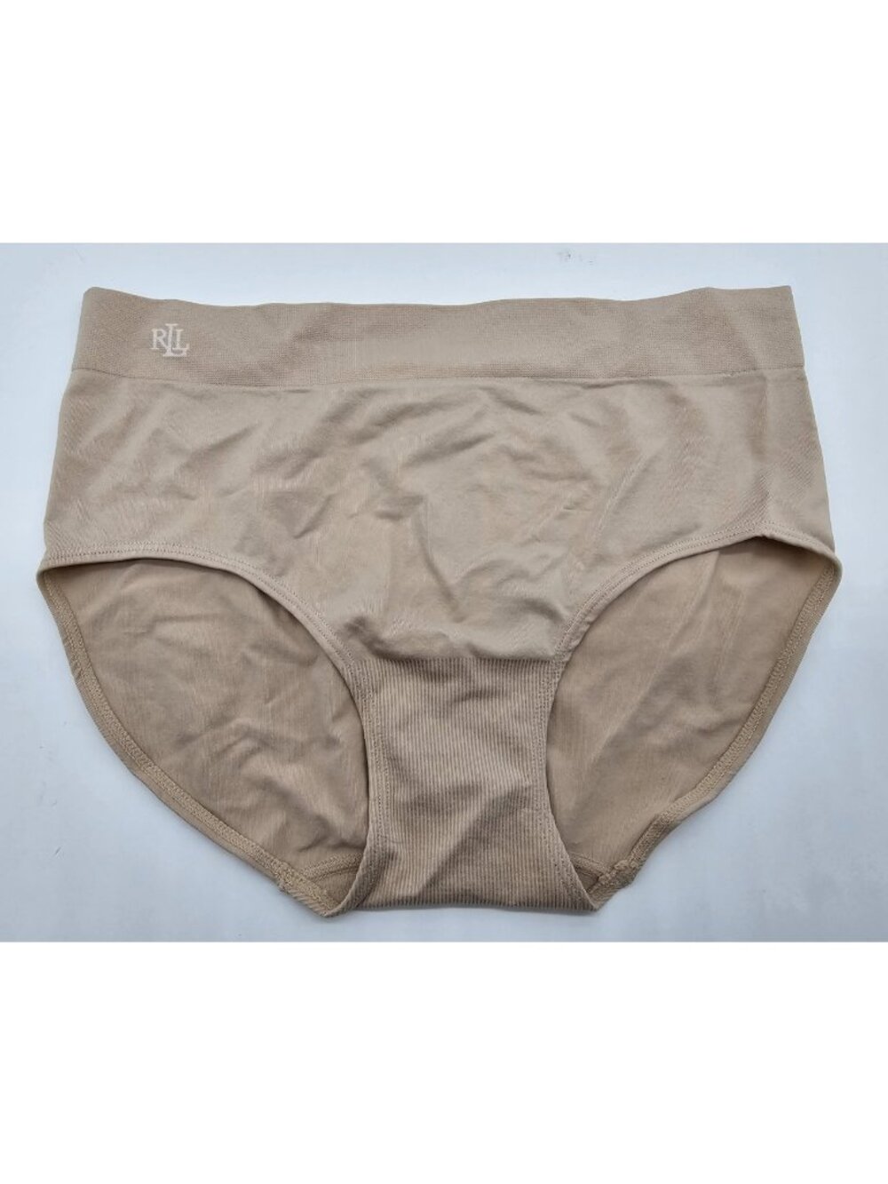Lauren Ralph Lauren  Womens Brief Panty Small Beige Seamless Underwear Panties